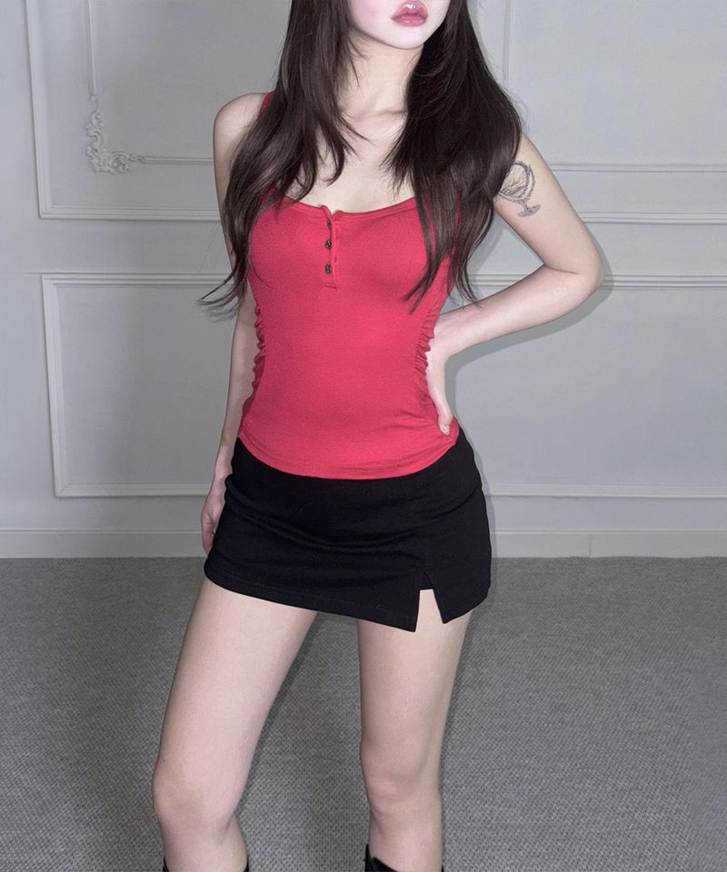 meego（ミーゴ）の「Luna Shirring Sleeveless (3colors)（Tops）」