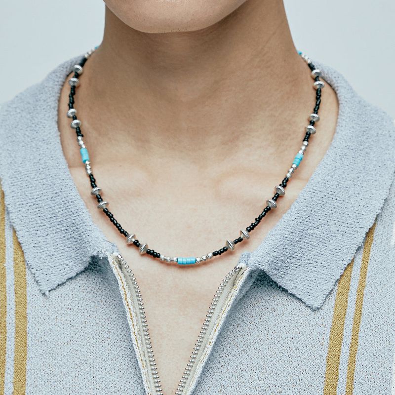 turquoise & hogan beads necklace