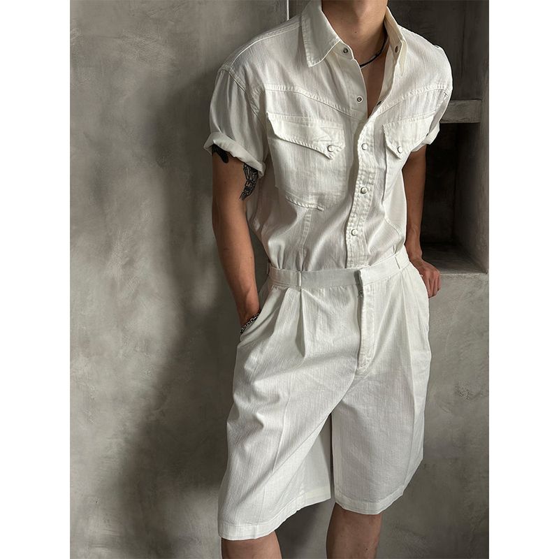 [S/S] Cool two tuck strap bermuda pants (3color)