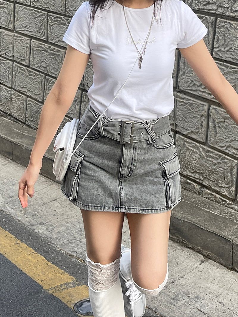 Cute cubic slim t-shirt