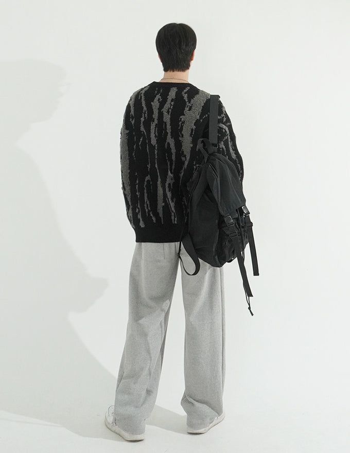 Snap Wide Sweat Pants