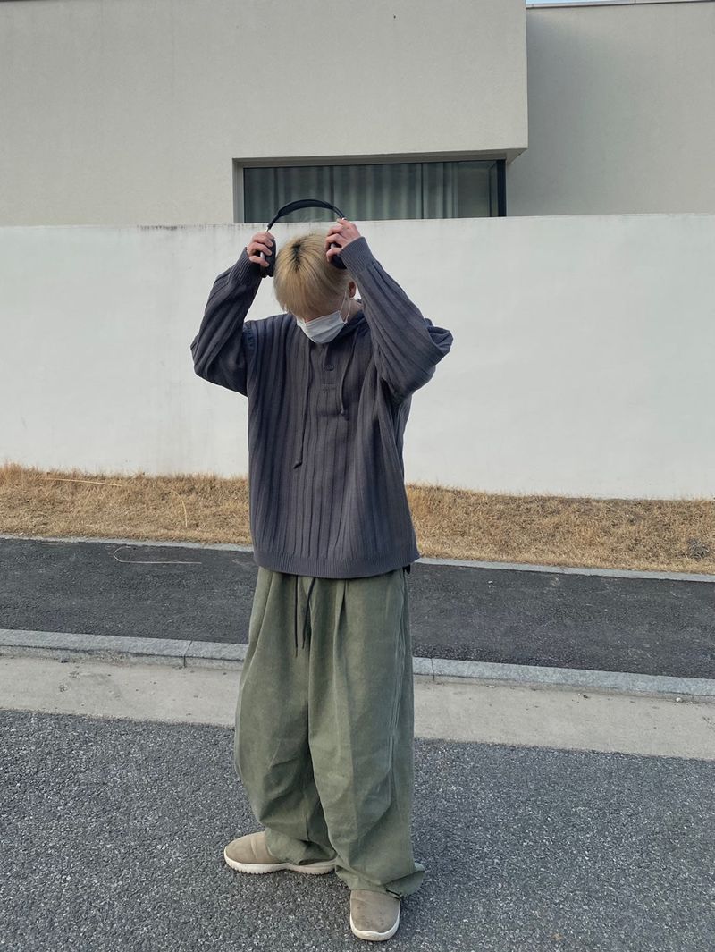 Pigment Wash Balloon Pants 3C