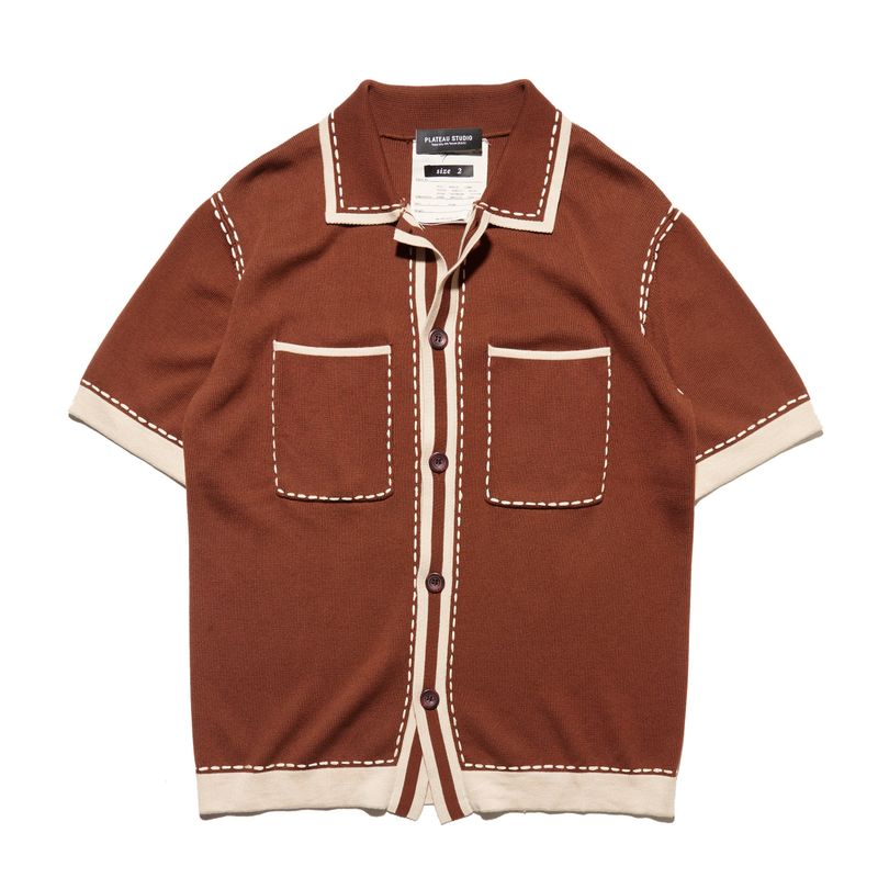 PLATEAU STUDIO（プラテウスタジオ）の「italian knit shirt（Tops）」