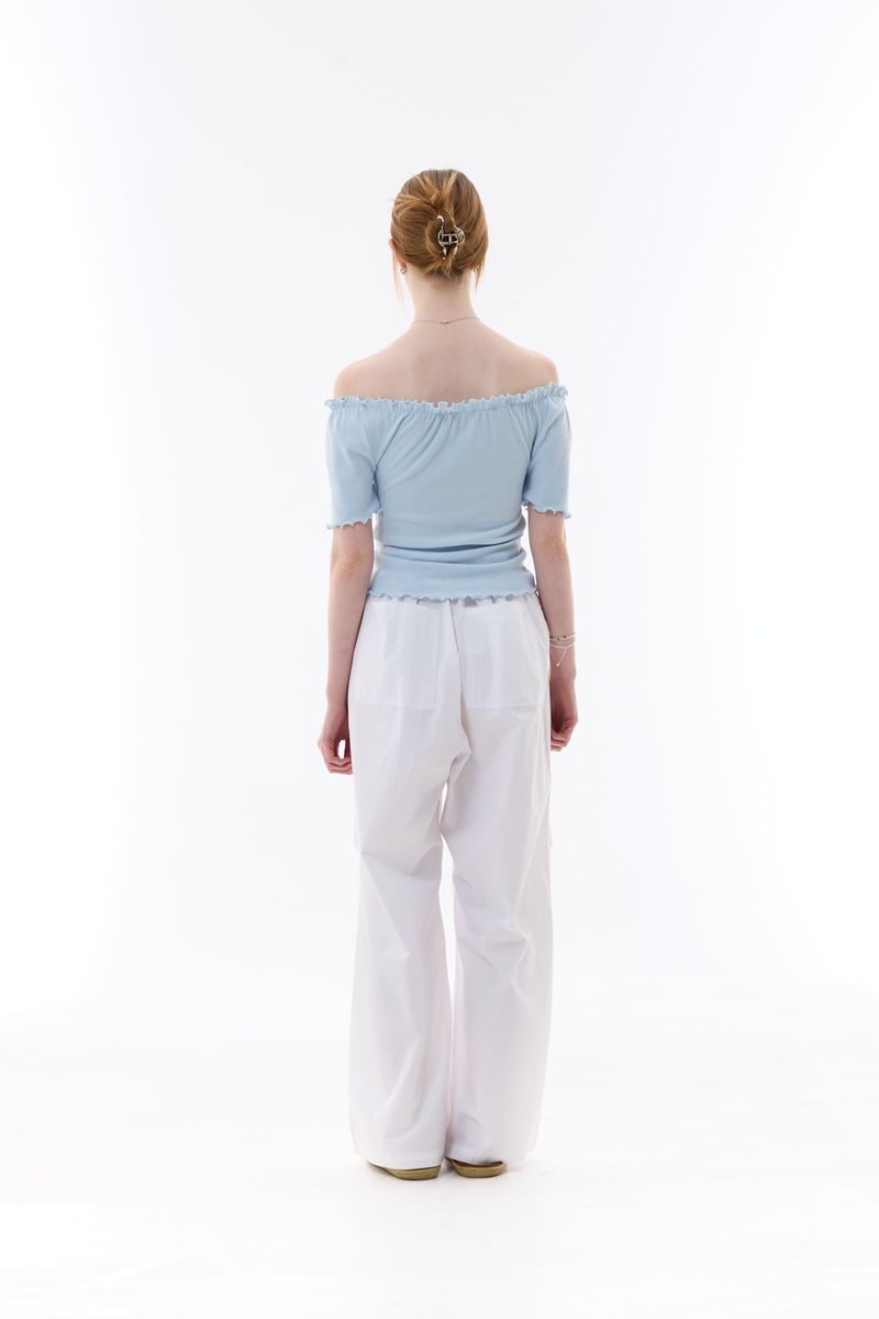 XOXO OFF-SHOULDER / SKY BLUE