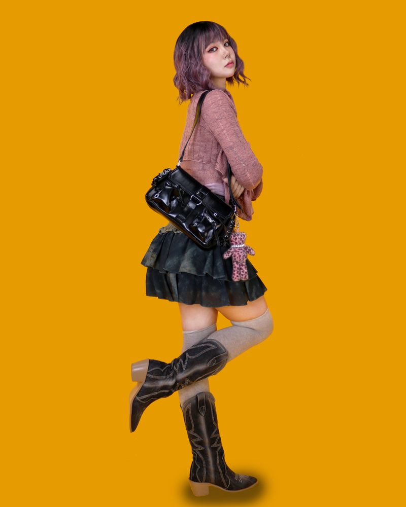 mxy black pocket bag