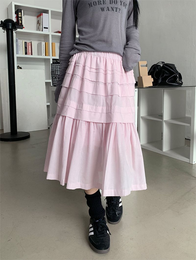 MILKY FRILL SKIRT (3C)