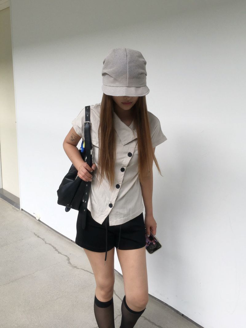 High China Button Blouse