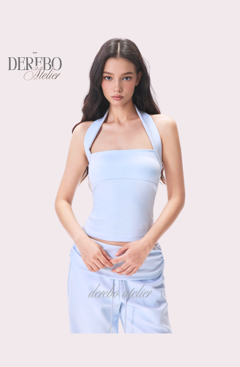 Object Sleeveless Flare Pants Sweat Suit Set (SET)