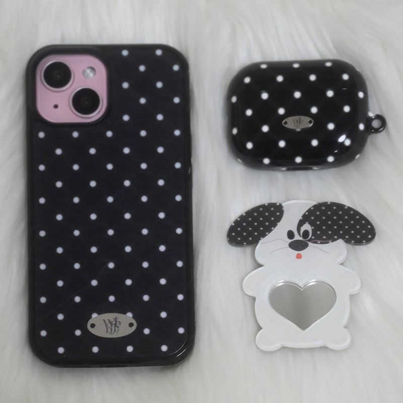 [MADE] snug dot airpods case (black)