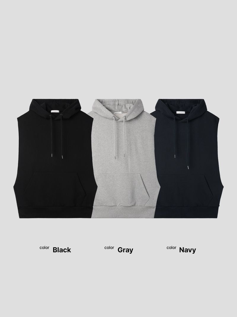 Hooded Sweat Vest 3C