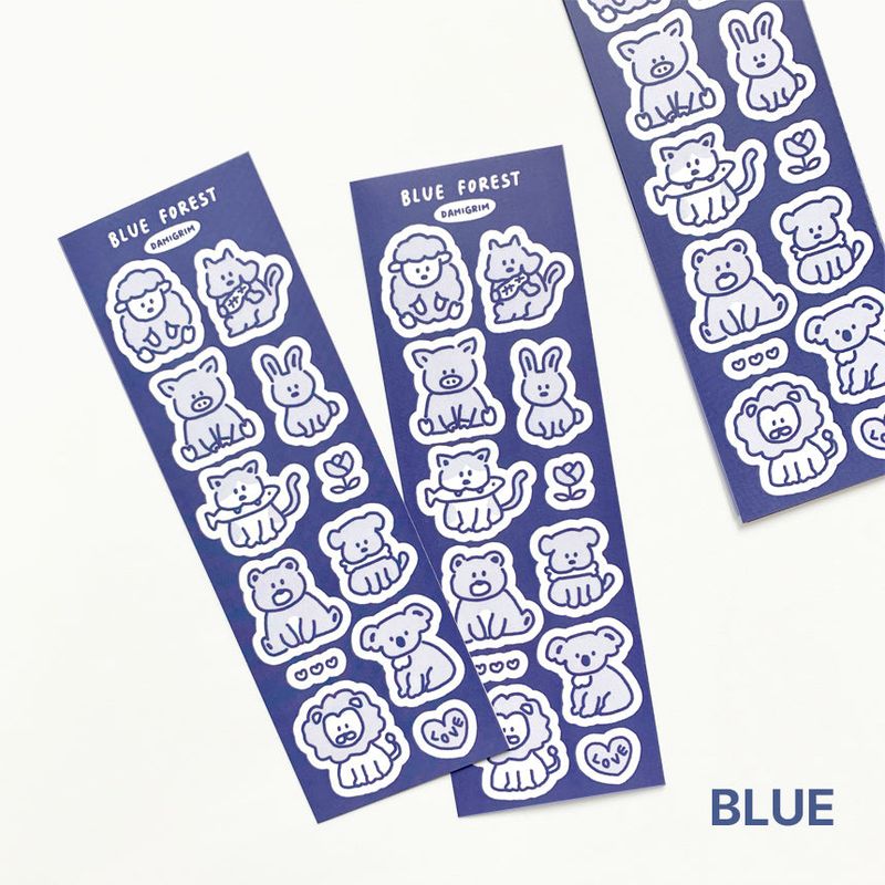 【1+1 SET】 Animal Sticker