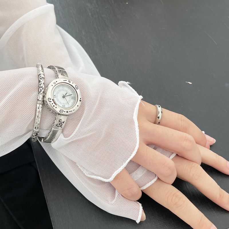 Black Dot Stud Ring