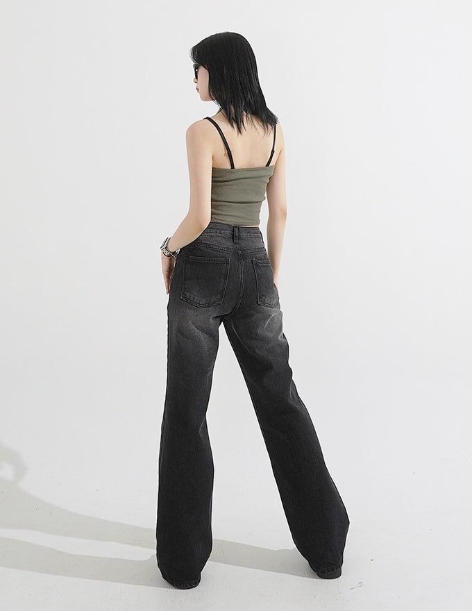 Vintage American Halter Neck Ribbed Top