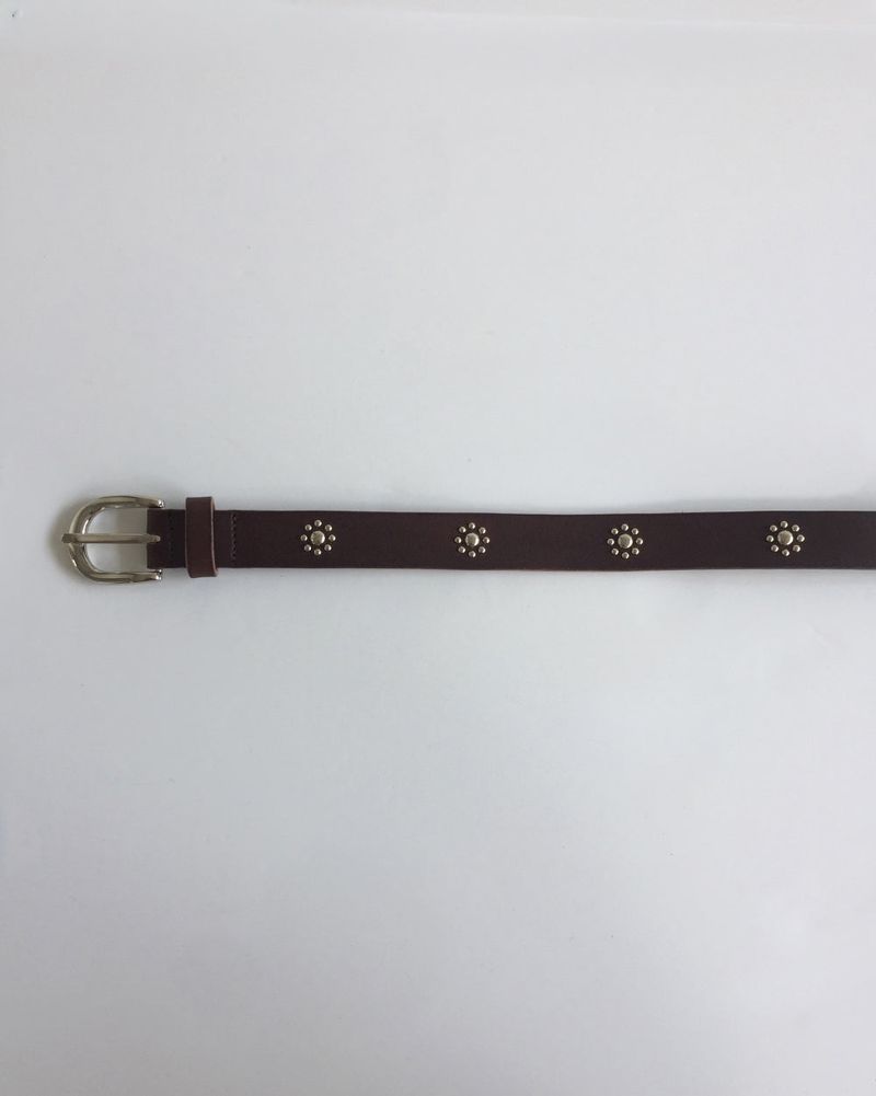 Horsebit leather belt(5color)