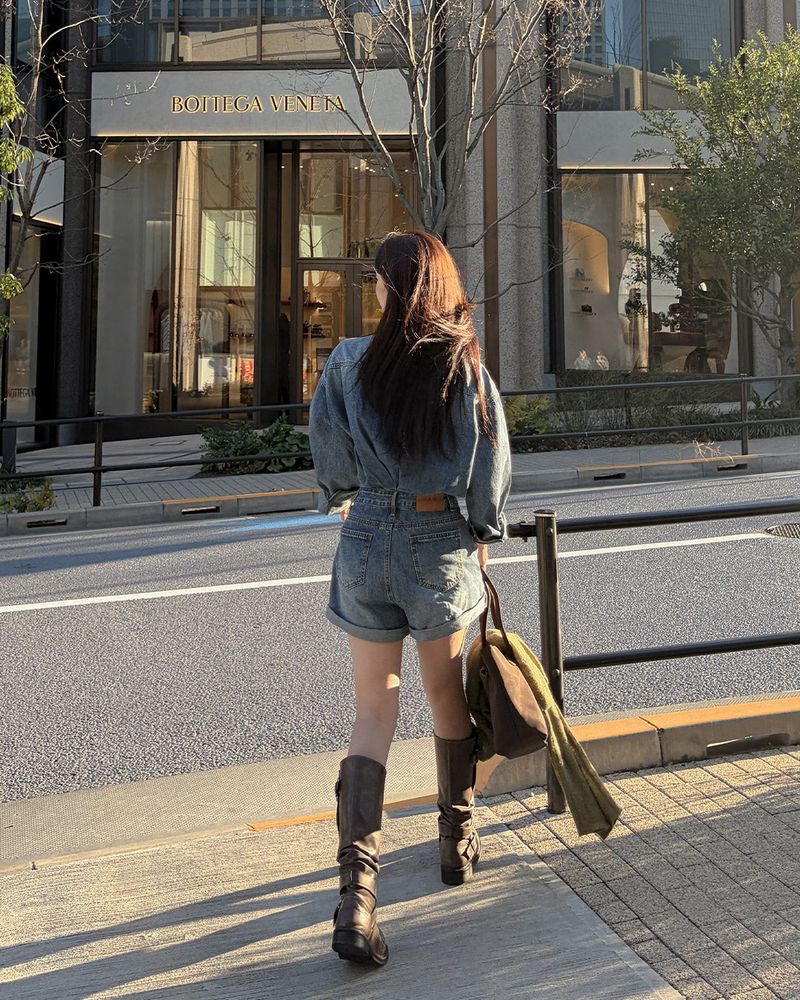 Lavas denim jumpsuit