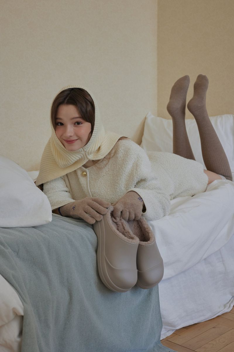 Wednesday Evening Winter Clog - Greige