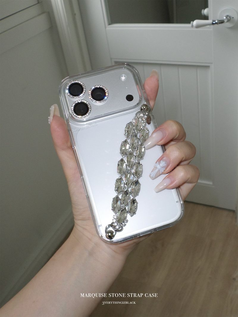 Marquise stone strap case