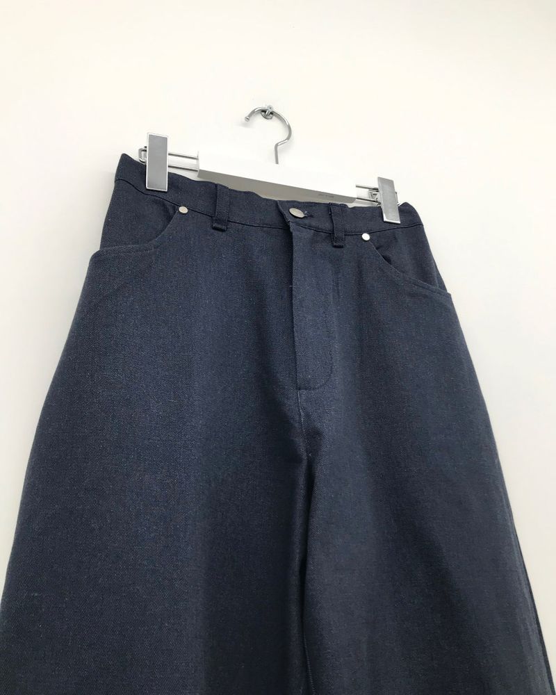 [MD Pick] Non-Fade Check Roll-up Denim (2 Colors)