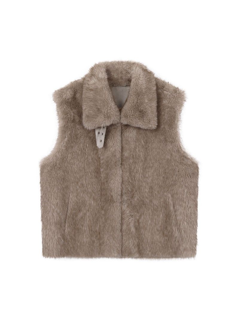 Plum Suede Mustang Vest