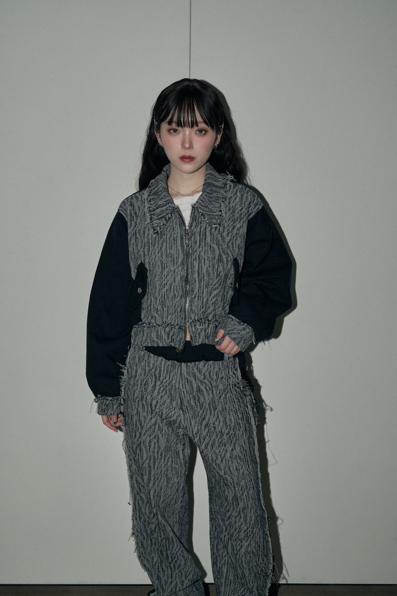 jacquard denim jp - black