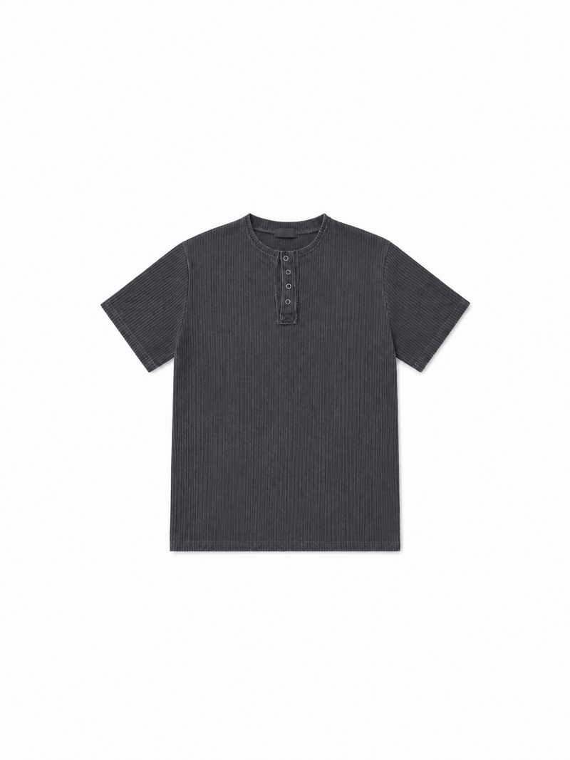 Drow Pigment Henley Top