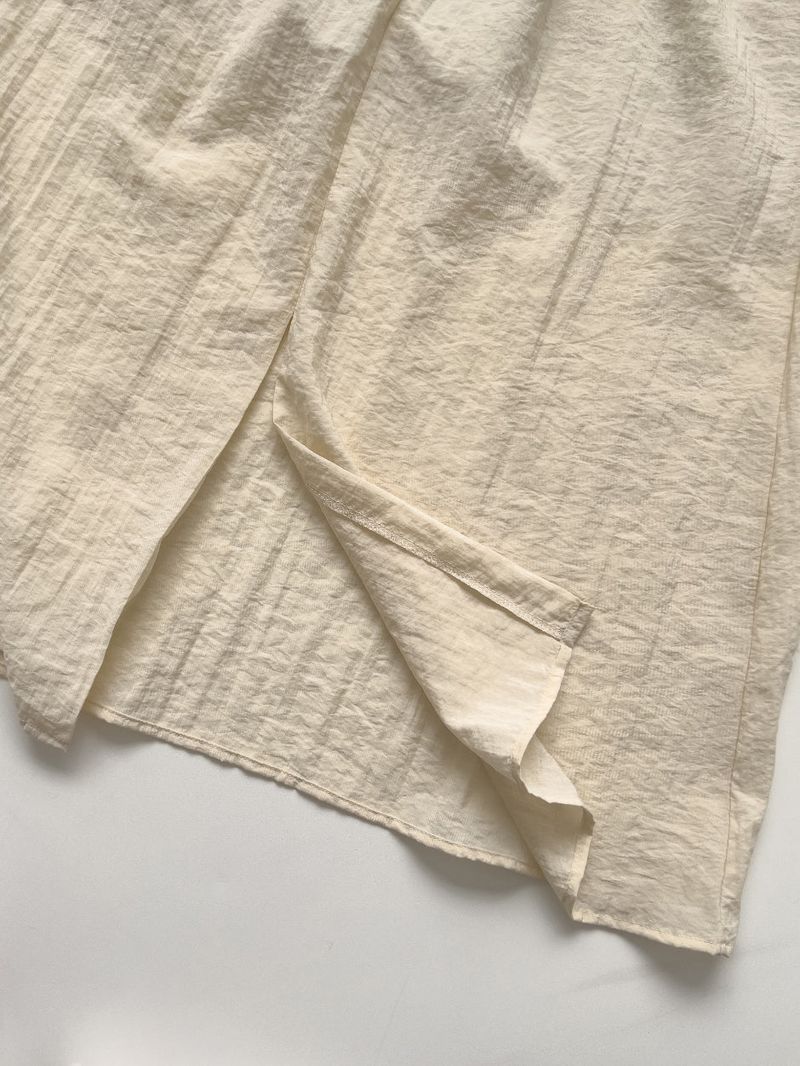 Even Nylon High-Waisted Long Skirt