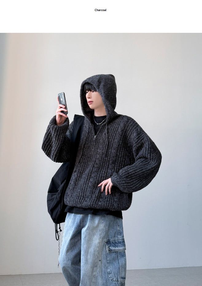 Pania Zip-Up Hood Knit