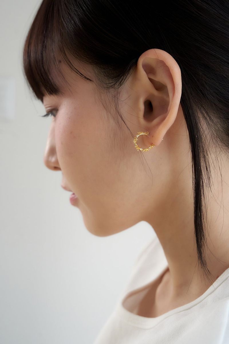 [silver925] dandelion earring - gold