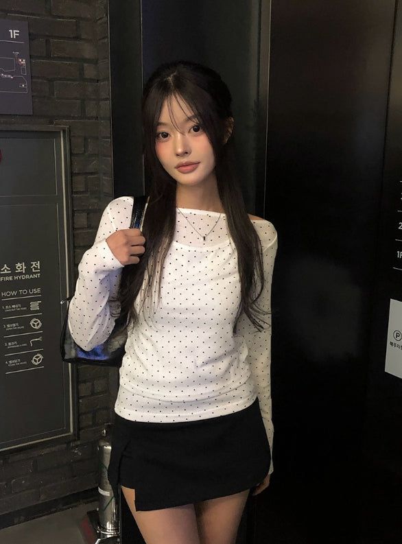 Rueun Training Slit Mini Skirt