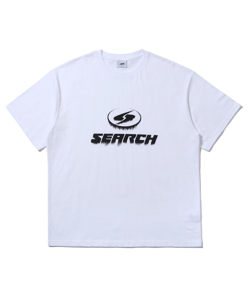 SEARCH410(サーチ410)の「BLEED LOGO T-SHIRT WHITE-BLACK(Tops)」