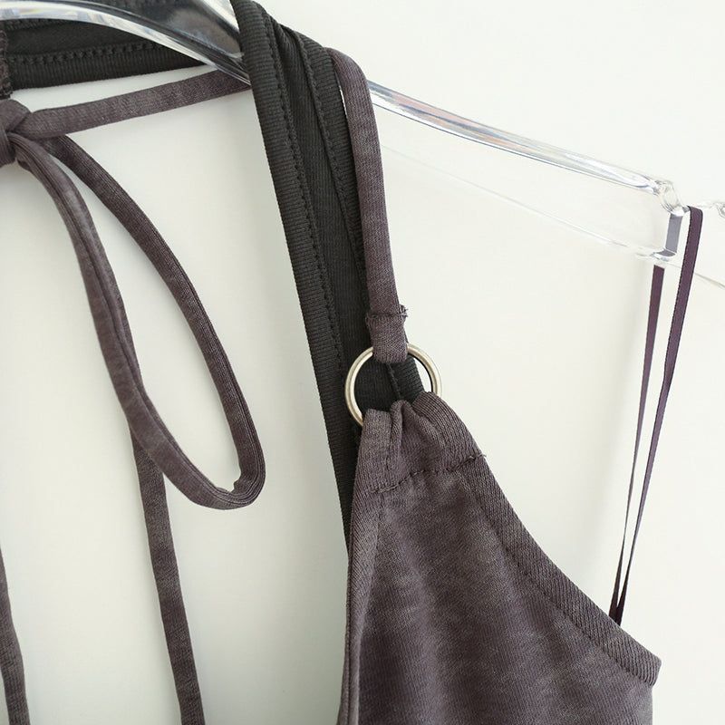 Dave Vintage Back-Open Halter Top 231633136