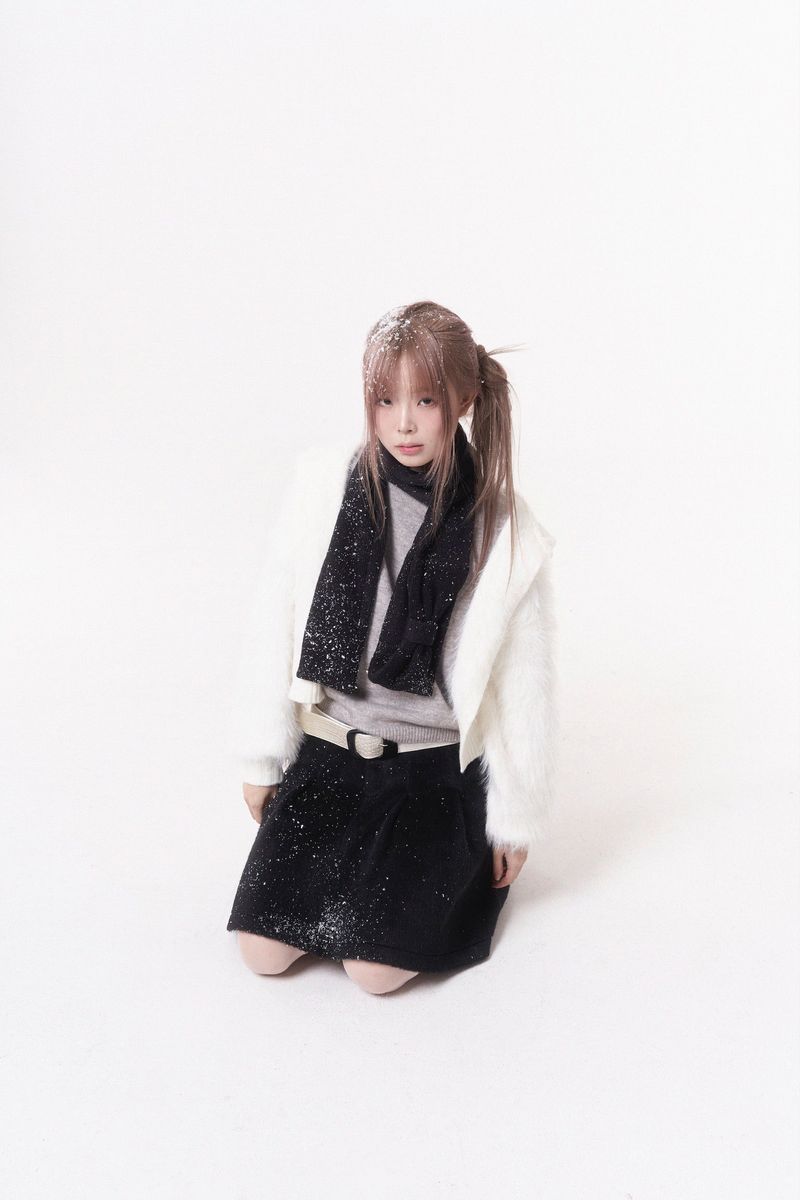 Mini ribbon muffler_black