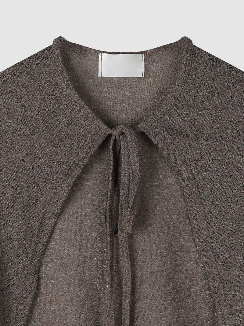 Airy Ribbon Tie Bolero (4c)