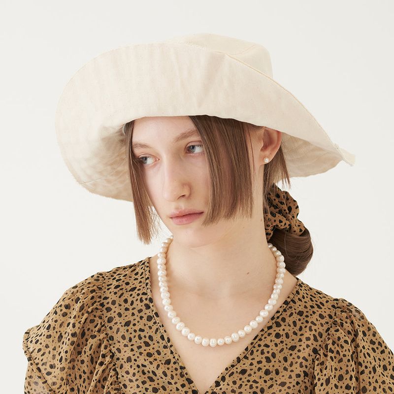 CUT OFF BUCKET HAT (IVORY)