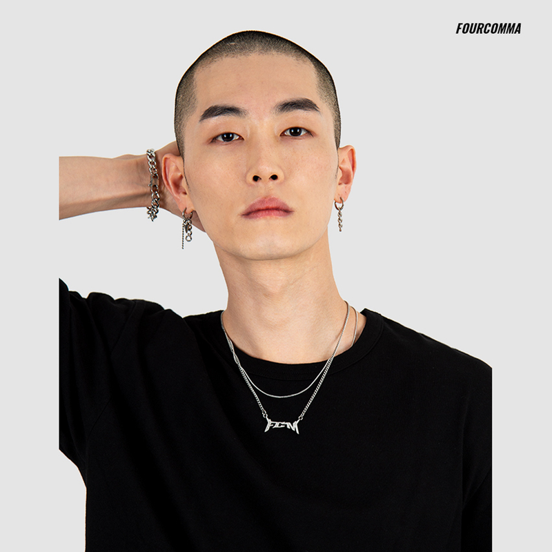 LAYERED LOGO NECKLACE