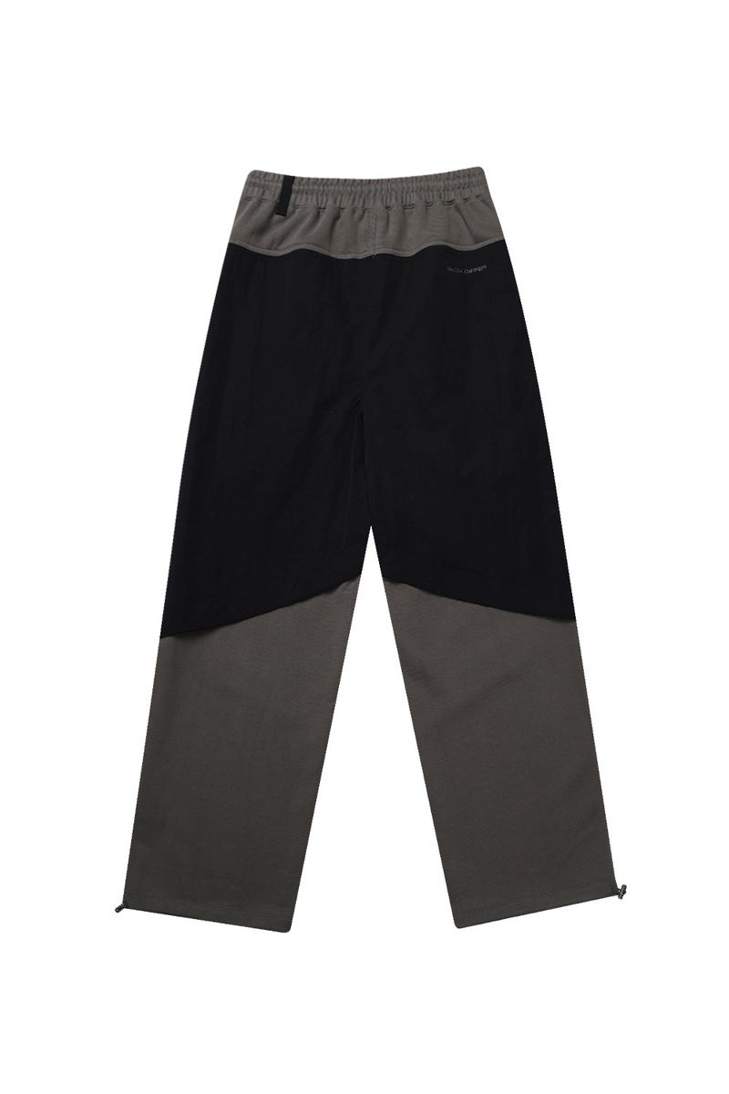 PIPPING MIX PANTS_BLACK