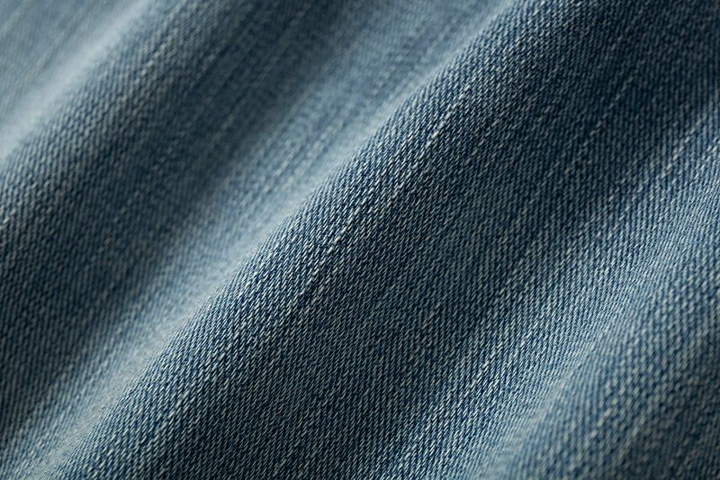 WASHED KNIT DENIM LONG SHIRT