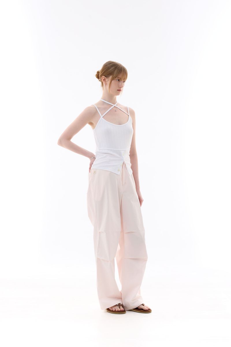 BIJOU PPINTUCK BANDING PANTS / PINK