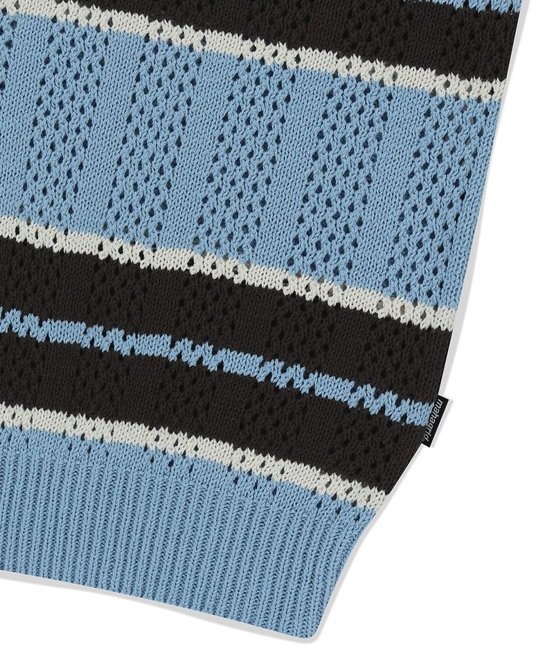 MESH STRIPE KNIT