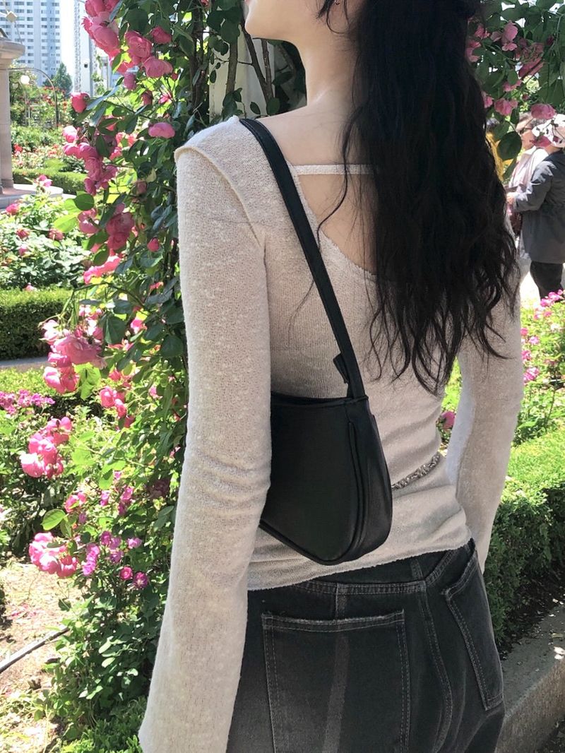 Backless Boat Neck Knit