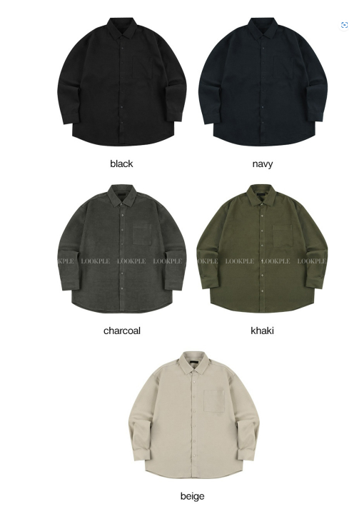  Square Pocket Overfit Corduroy Shirt
