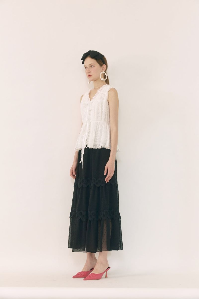 Shirring blouse