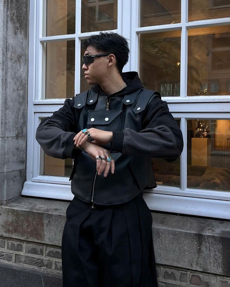 LEATHER BULLETPROOF GILE (Black)