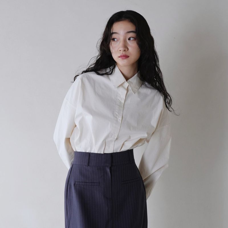 overlap back shirt