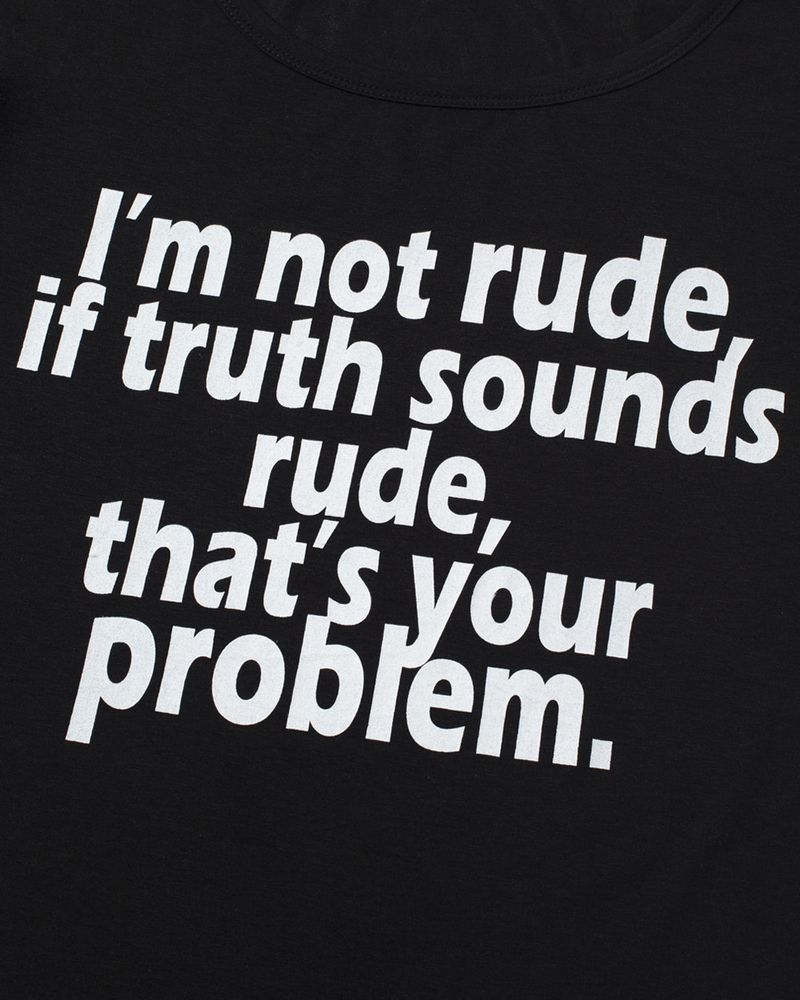 RUDE Half Sleeve T-shirt (BLACK)