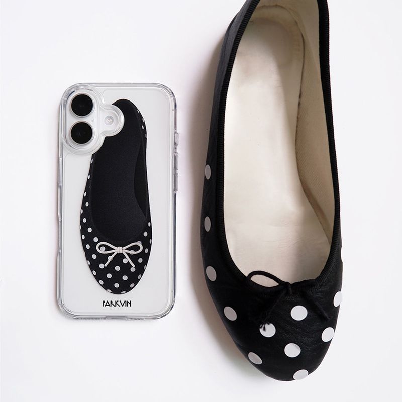 [jellyhard] black dot shoes case 
