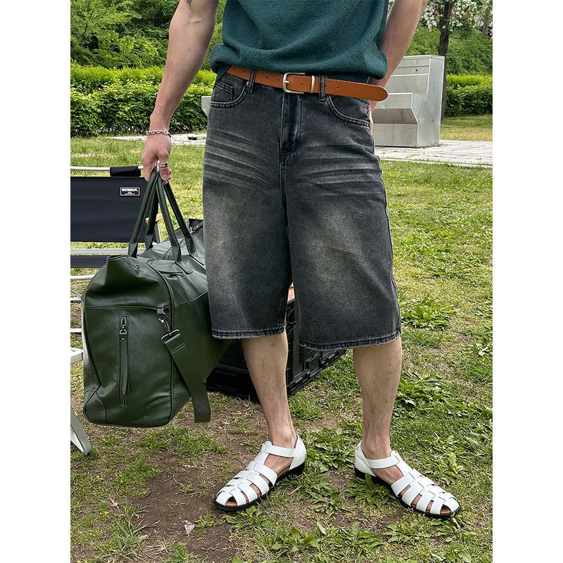 [S/S] Damage bermuda denim pants(2color)