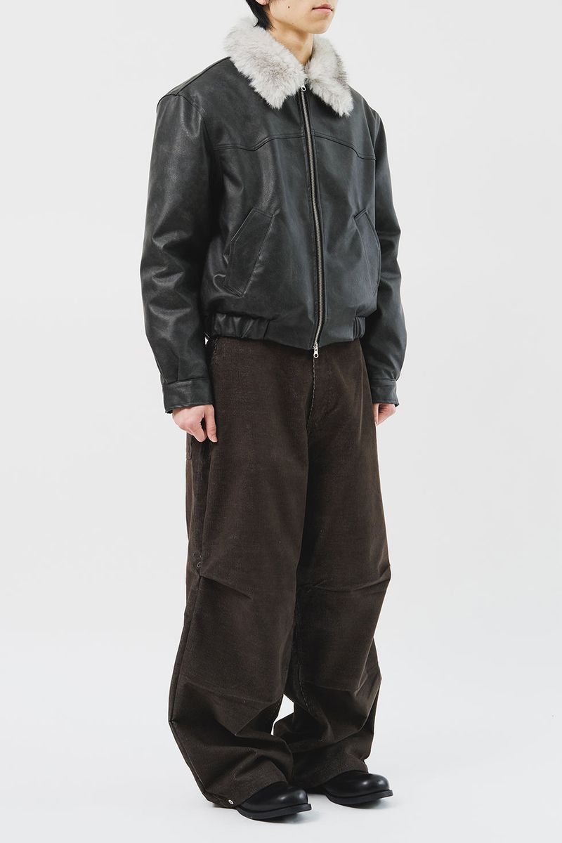 Dept Fur Leather Jacket (3color)