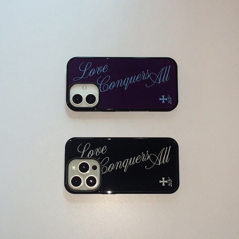 Love All glass case (black)