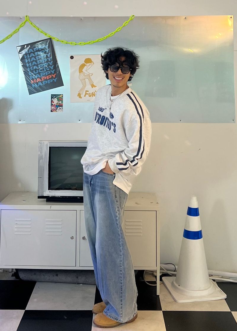 Big Balloon Jar-Fit Denim 2COLOR